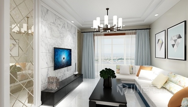 96㎡/兩室兩廳一衛(wèi)/混搭