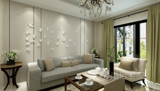 90㎡/兩室一廳一衛(wèi)/簡約