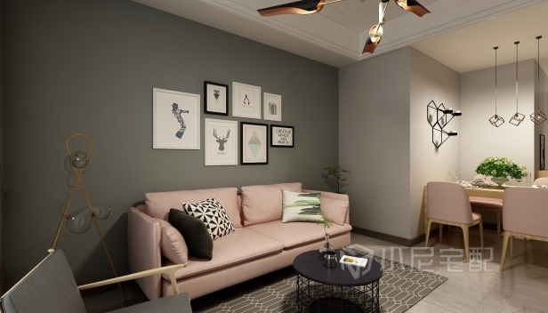 75㎡/兩室兩廳一衛(wèi)/歐式