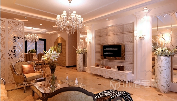 136㎡/三室兩廳兩衛(wèi)/歐式