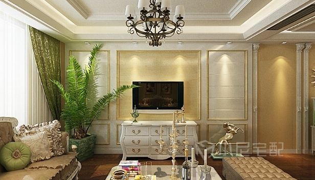 128㎡/三室兩廳兩衛(wèi)/歐式