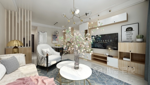 105㎡/兩室兩廳一衛(wèi)/現(xiàn)代