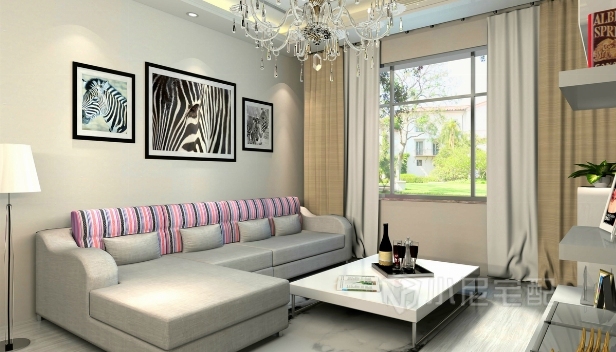 81㎡/兩室兩廳一衛(wèi)/簡約