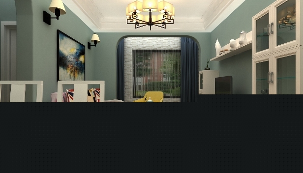 90㎡/兩室一廳一衛(wèi)/美式