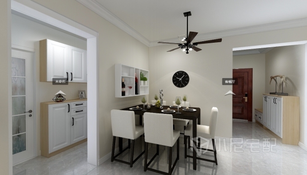 120㎡/三室一廳一衛(wèi)/現代