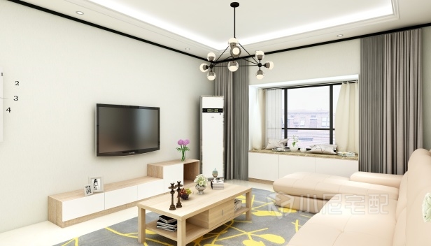 107㎡/三室兩廳兩衛(wèi)/簡約