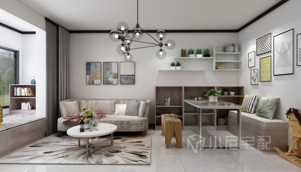 65㎡/兩室一廳一衛(wèi)/現(xiàn)代