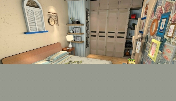 90.78㎡/三室一廳兩衛(wèi)/混搭