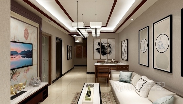 89㎡/兩室一廳一衛(wèi)/中式