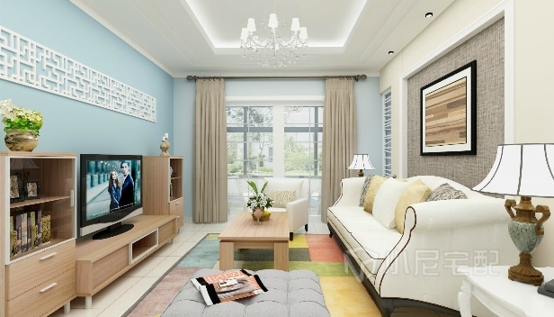 80㎡/兩室一廳一衛(wèi)/簡約