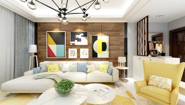 128㎡/三室一廳一衛(wèi)/現(xiàn)代