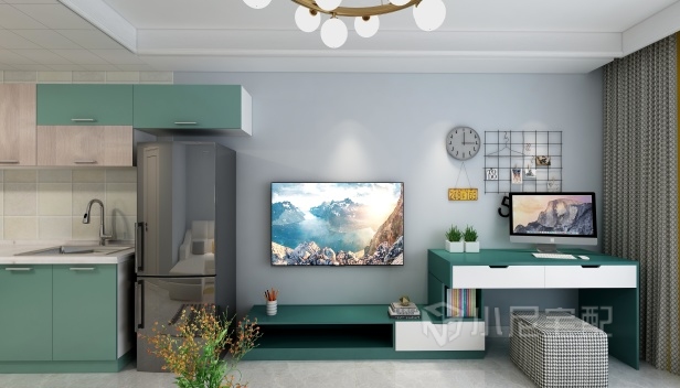 60㎡/一室一廳一衛(wèi)/現(xiàn)代